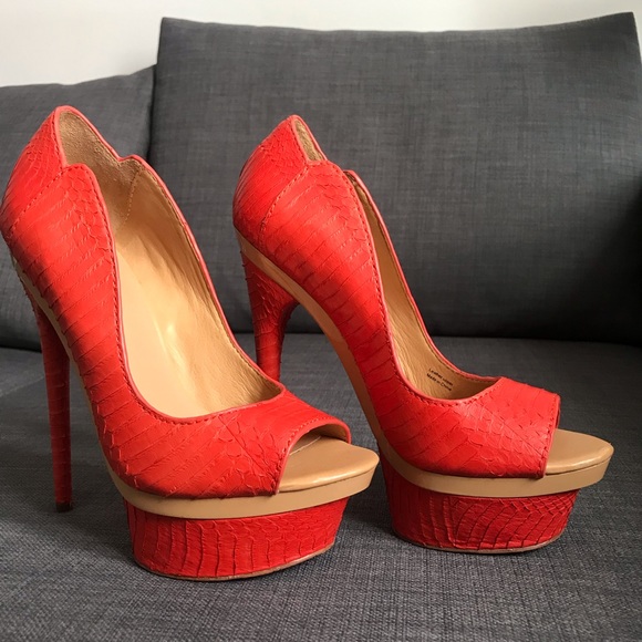 L.A.M.B Peep Toe Heels - Picture 5 of 5